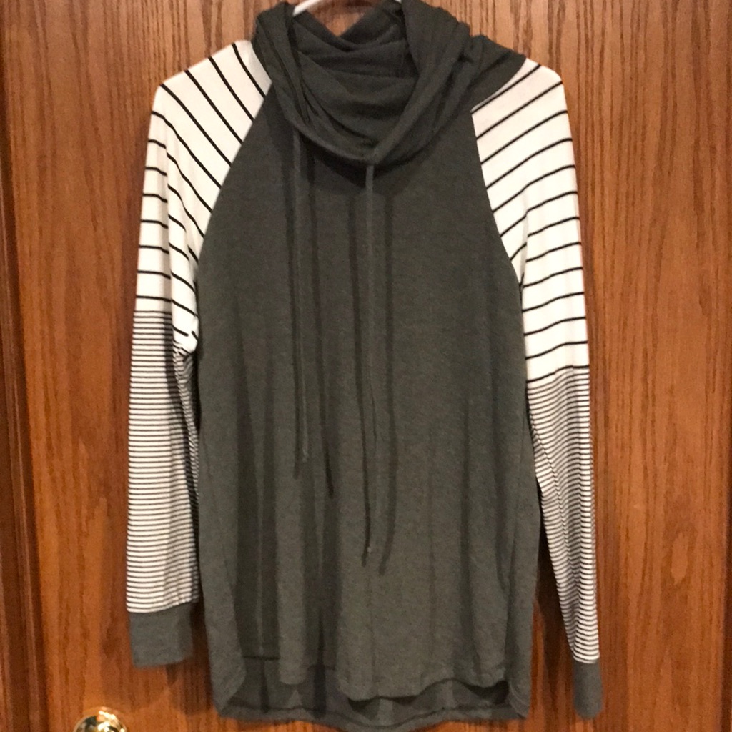 Staccato Cowl Neck Long Sleeve Pull Over